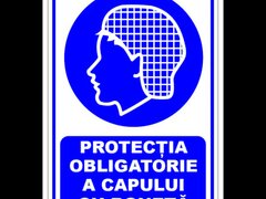 Indicator protectia obligatorie a capului cu boneta